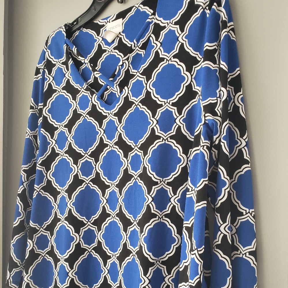 Chico's Trellus patterned Blouse